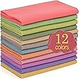 XSEINO 12 Rolls 8"x35" 1.4mm Thick Soft Felt Fabric Sheet 12 Assorted Morandi Series Colors Felt Pack for DIY Craft Sewing Squares Nonwoven Patchwork