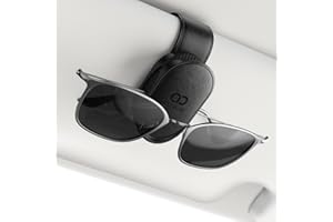 Lamicall Sunglasses Holder for Car Visor - [One-Handed Access] [Auto-Lock] Car Glasses Holder with Soft Foam & Anti-Scratch S