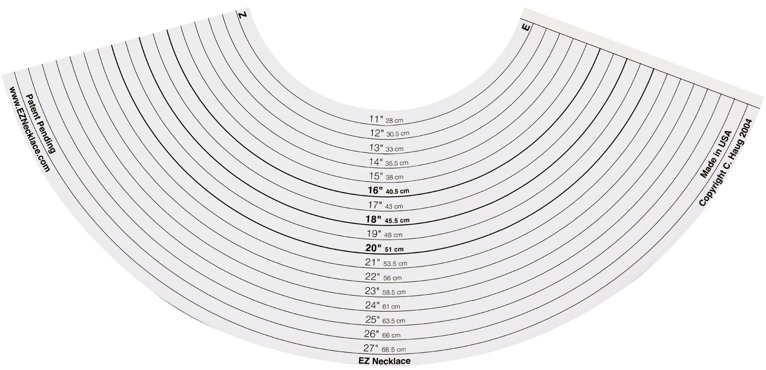 Darice Inch EZ Necklace Inch Necklace Sizer