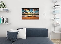 Beautiful Beach Sunrise Over The Sea Landscape