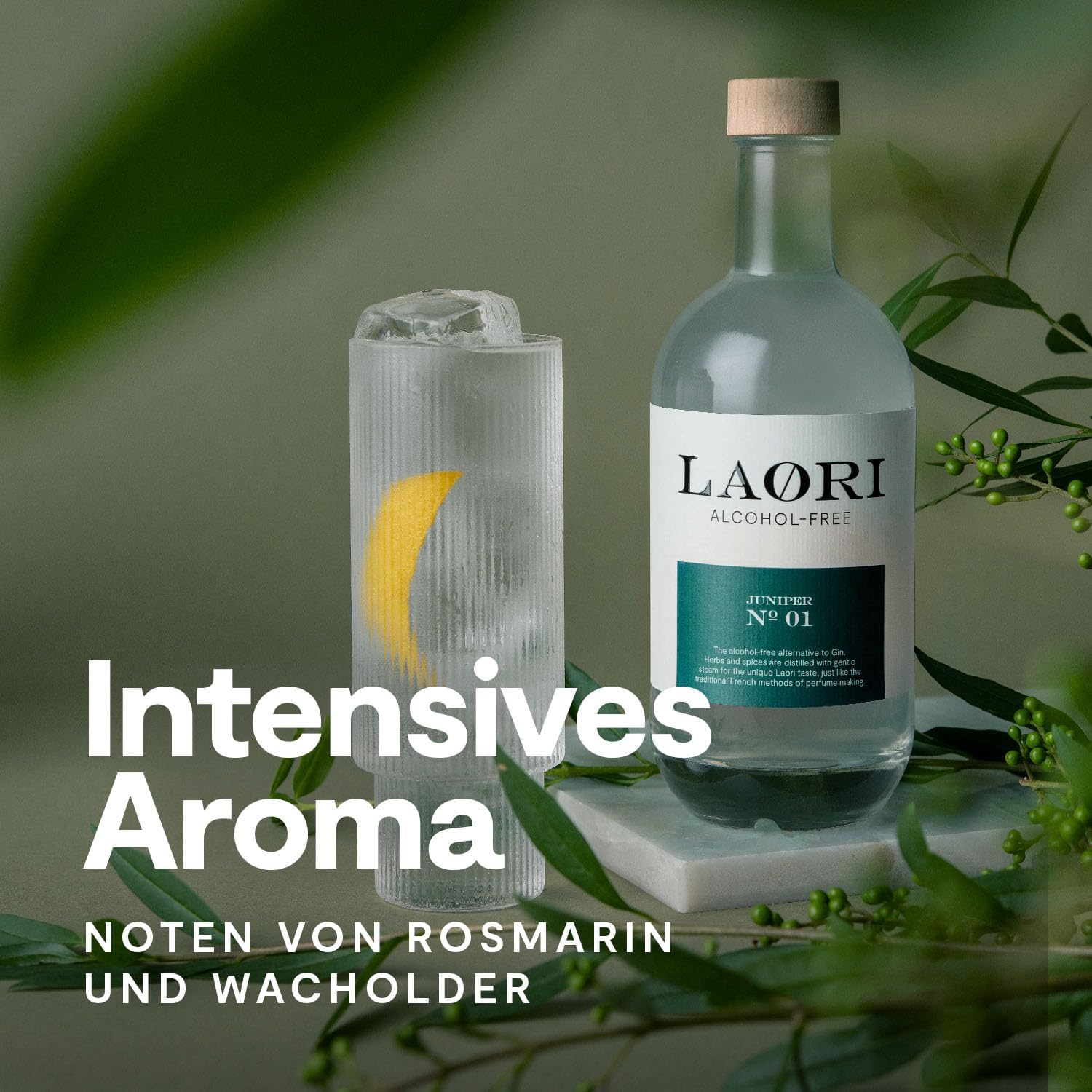Laori Juniper No 1 | Alkoholfreie Alternative zu Gin | Natürliche Botanicals | Frei von künstlichen Aromen | Vegan & Zuckerfrei | Mild-würzige Frische | 500 ml 9
