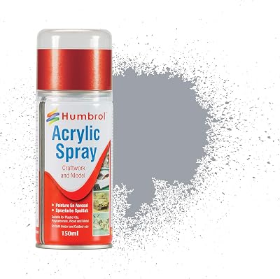 Humbrol Satin Spray Paint AD6165 165 Medium Sea Grey 150ml