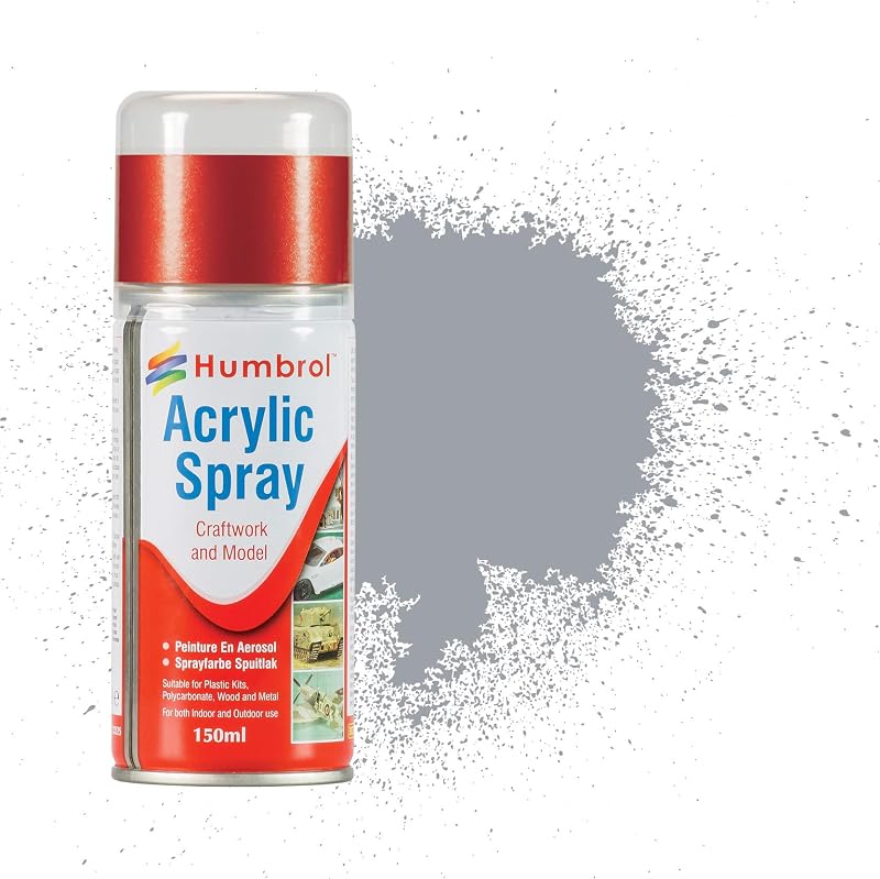 Humbrol Satin Spray Paint AD6165 165 Medium Sea Grey 150ml