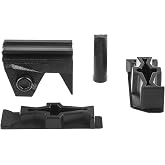 WORKER Top and Side Rail Adapter Picatinny Base Set for Nerf Stryfe Modify Toy Color Black