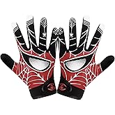WATSAVPUP Web Slinger Youth Football Gloves - Sticky Grip Receiver Gloves with Breathable & Flexible Design for Maximum Catch, Enhanced Comfort in Training and Games