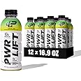 Whey Protein Water Sports Drink by PWR LIFT | Lemon Lime | Keto, Vitamin B, Electrolytes, Zero Sugar | Post-Workout Energy Beverage | 16.9 Fl Oz (Pack of 12)