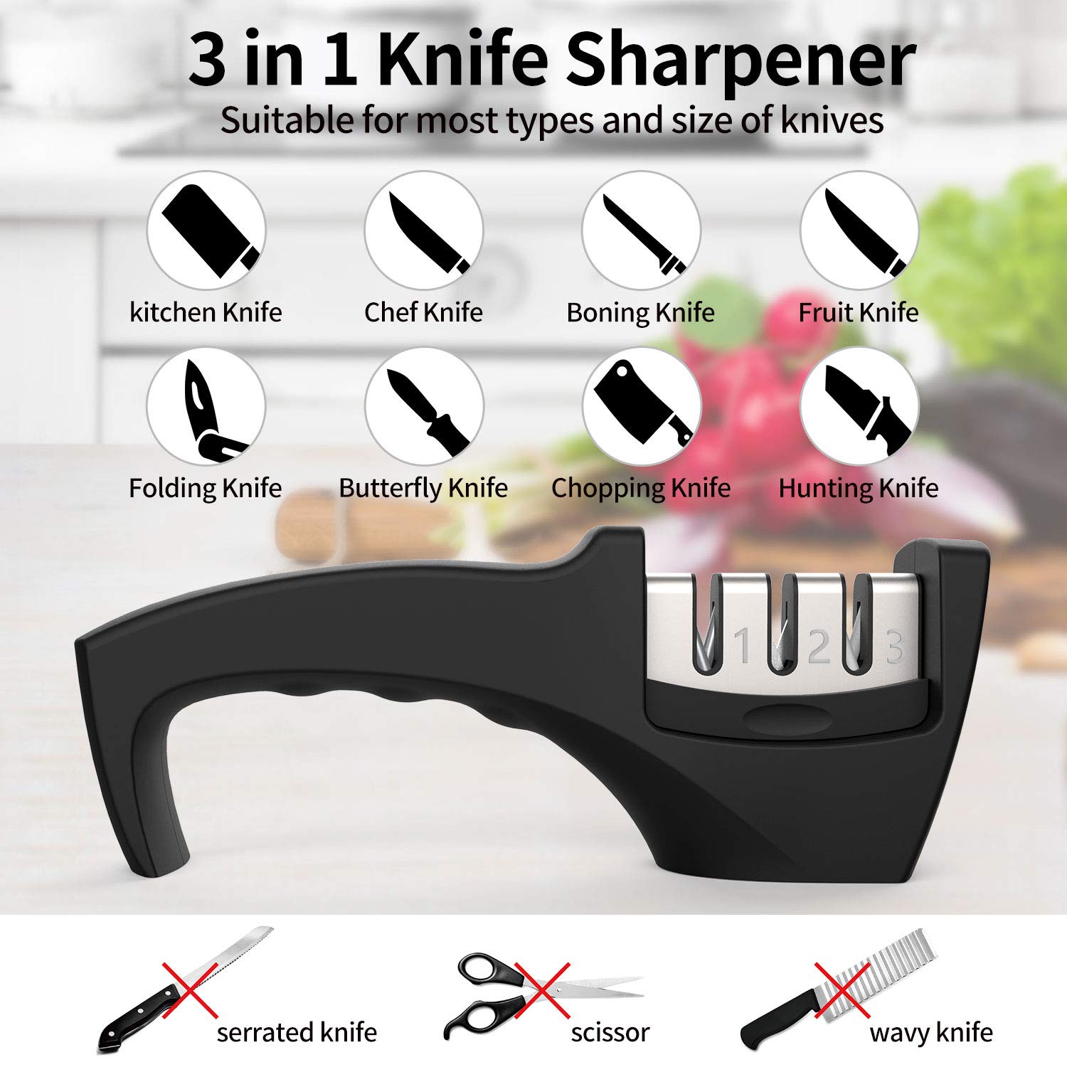 Best Manual Kitchen Knife Sharpener