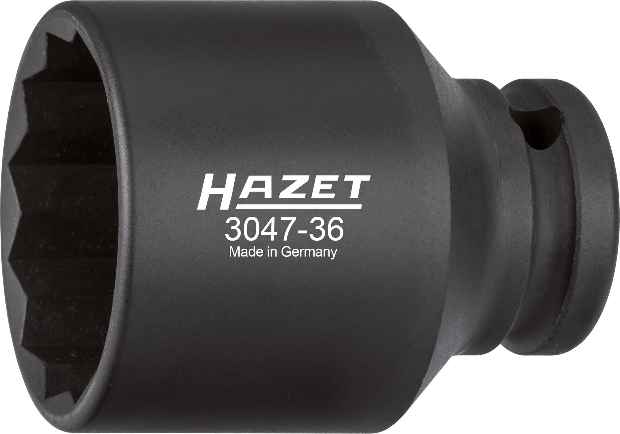 HAZET 3047-36 60 mm 12-Point Profile Impact Socket - Phosphatised/Oiled