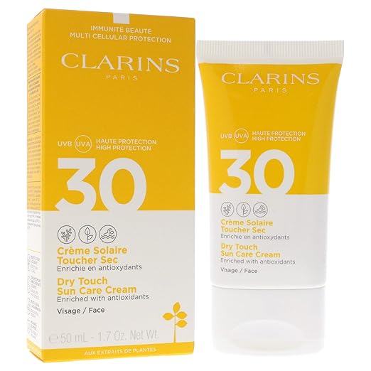 clarins dry touch suncare cream