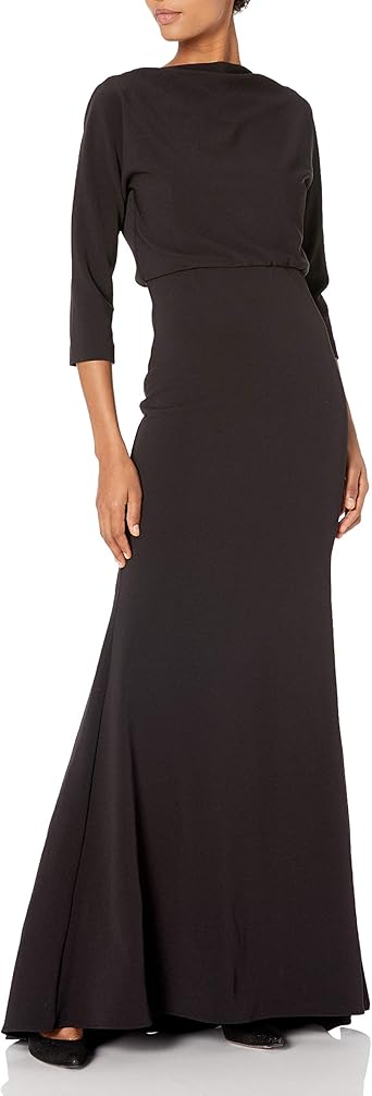 badgley mischka long sleeve gown