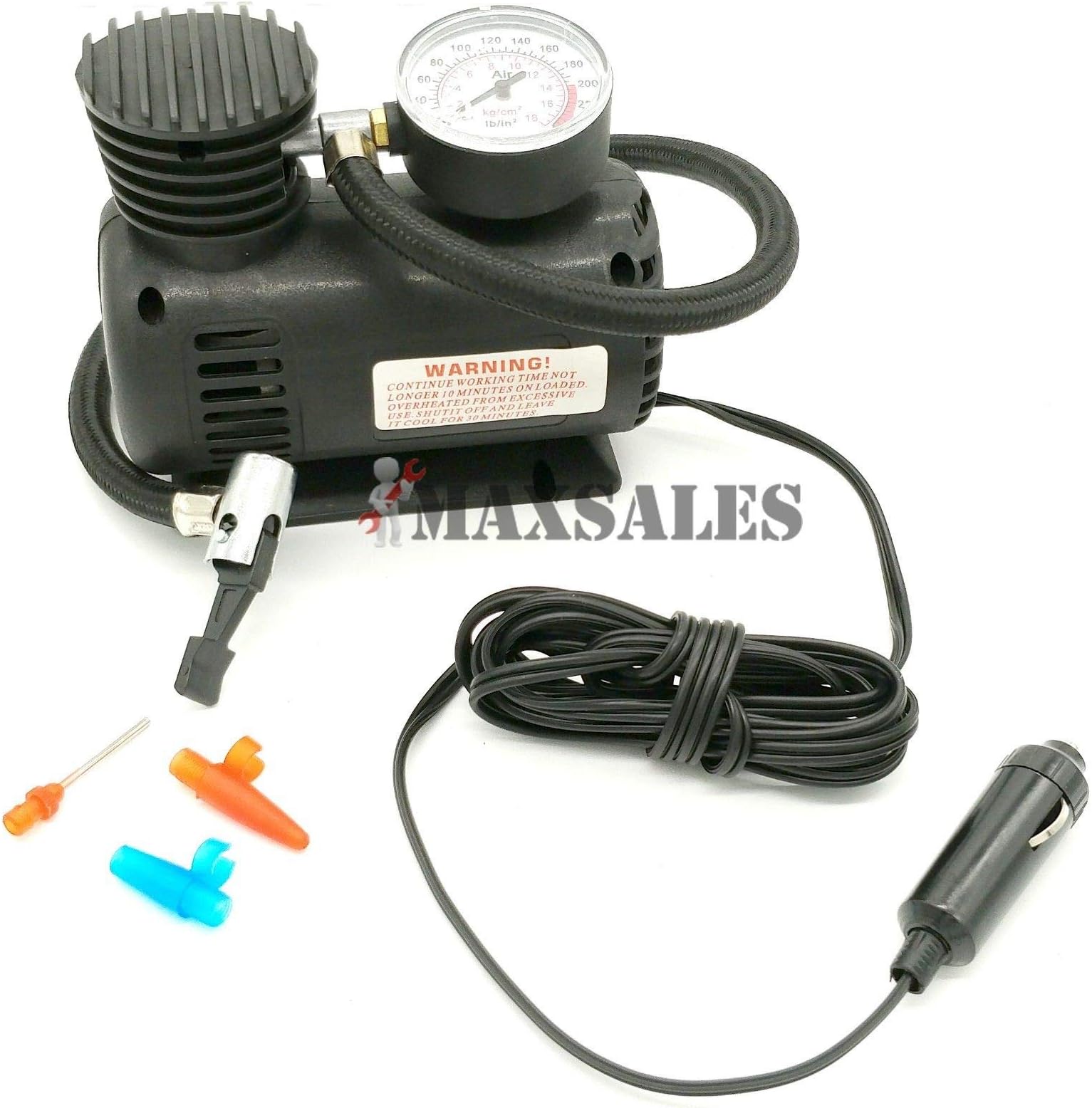 Portable Air Compressor Heavy Duty Car Tire Electric Compact 12V Mini Inflator Pump SUV 4X4 Truck Motorcycles Tire Pump 250 PSI