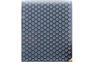 Kwan Crafts Dots Plastic Embossing Folders for Card Making Scrapbooking and Other Paper Crafts, 12.1x15.2cm