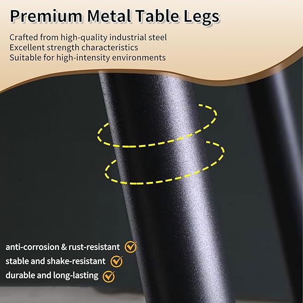 LIANJINGDENG 28 INCH ADJUSTABLE METAL TABLE LEGS, HEAVY DUTY OFFICE DESK LEGS, SET OF 4, INDUSTRIAL FURNITURE LEGS FOR DINING TABLE, WORKBENCH, COUNTER HEIGHT