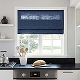 TWOPAGES Linen Roman Shades for Windows Custom