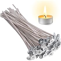 100 Mèches Chanvre Pré-cirées à La Cire D'abeille - 20,3 Cm, Diamètre 3mm - Pour Bougies Maison (cire De Soja, Abeille...)