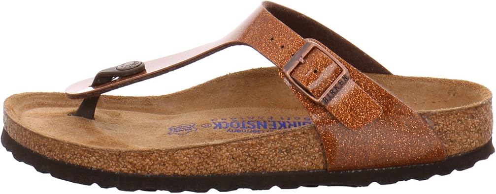 Birkenstock Gizeh Flor W (Goud en brons) - Wedges chez Sarenza (438163)
