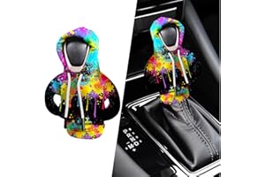 XWQWD Car Gear Shift Cover, Funny Gear Shift Knob Cover Sweater Hoodie for Car Decorations & Protections Universal Car Interior Accessories Stick Shift Cover B