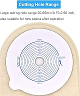 GEYIWSSXY Drainable Ostomy Bag, 20-65MM Cut to Fit, Pack of 10 view 3