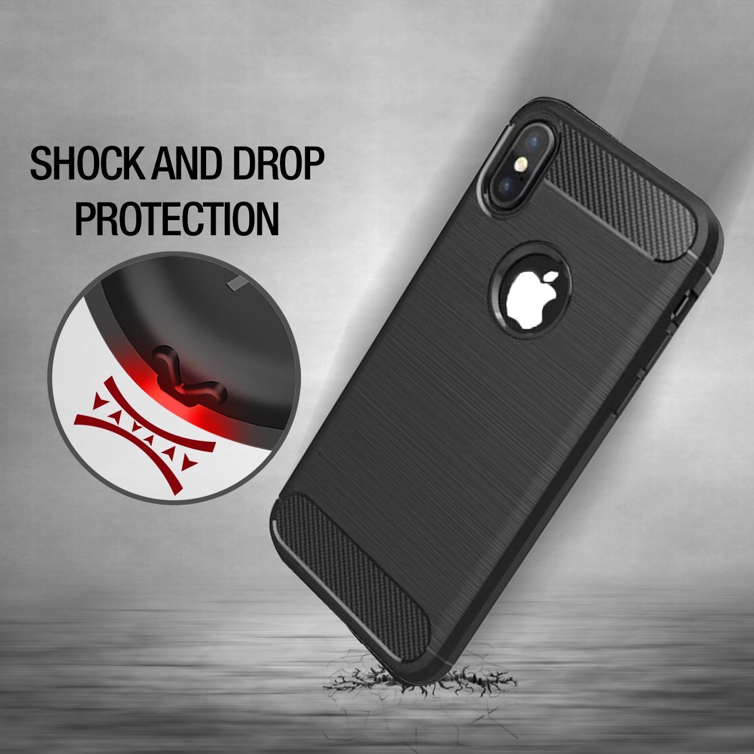 Samar â € Apple iPhone 8 Schutzhülle [Release 2017] Premium Qualität Stoßdämpfung matt Schutzhülle [schwarz] Cover + [Kostenlose Lebenslange Umtausch-Garantie für iPhone 8