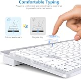 OMOTON Bluetooth Keyboard for Mac UK Layout Silver view 7