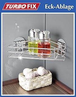 etagere d'angle 2 etages inox turbofix