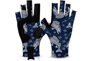 Riverruns Fishing Gloves UPF 50+ Sun Gloves UV Protection Men Women for Outdoor, Kayaking, Rowing, Paddling, Canoeing, Hiking