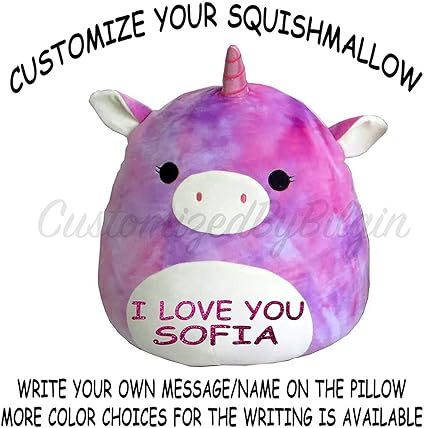 Amazon Com Customized Kellytoy Squishmallow Theo The Tie Dye