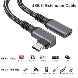 USB C Extension Cable 3ft, USB Type-C 3.1 Extender