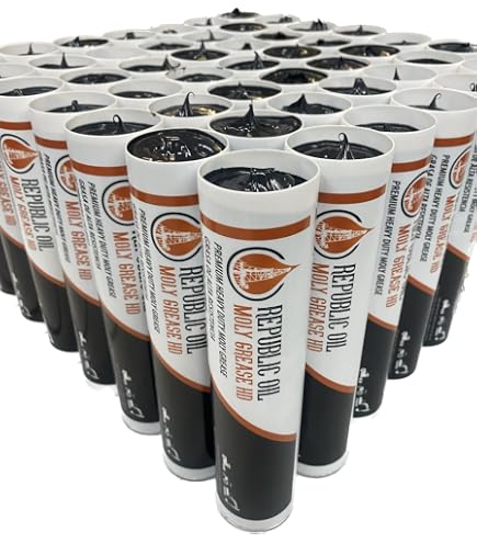 Republic Oil 5% Moly EP2 Grease - Heavy Duty Lithium Complex Grease 10x14oz Tubes