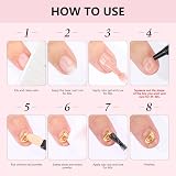 Makartt 3D Nail Gel and Gold Chrome Powder Kit Clear No Wipe view 6