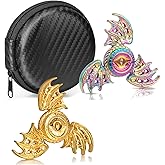 Dragon Fidget Spinner Toys for Kids Adults, Phoenix Fidgit Spinner Desk Toy Metal, Cool Metal Fidget Toys Spin Fidgets Hand Finger Spinners Toy Focus Fidgeting Tri Spinner Novelty Gift Prize 2 Pack