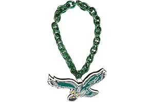 aminco Philadelphia Eagles Throwback Logo NFL Fan Chain, Green