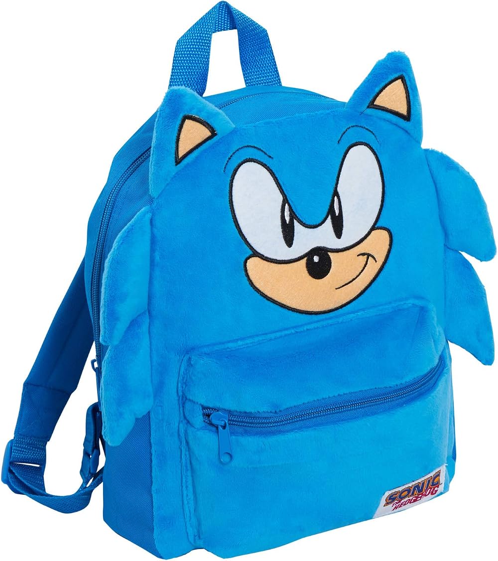Sonic The Hedgehog 3D Plush Backpack Official Sega Kids Bag School Travel