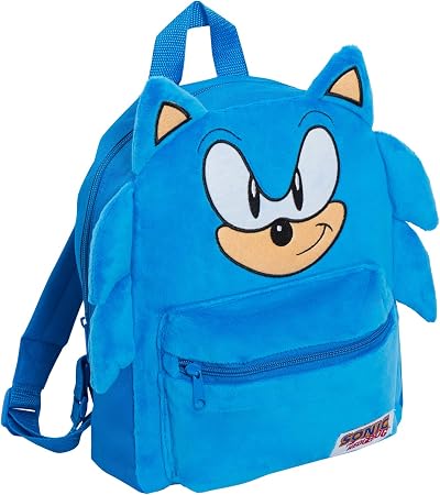 Sonic The Hedgehog 3D Plush Backpack Official Sega Kids Bag School Travel