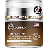 ULTIBELA Tighten and Lift Neck Cream, Deep Hydration Neck Firming Cream with Retinol, Collagen & Honey Anti-Aging & Wrinkle Moisturizer for Face, Neck & Décolleté Women & Men 1.7 Fl Oz
