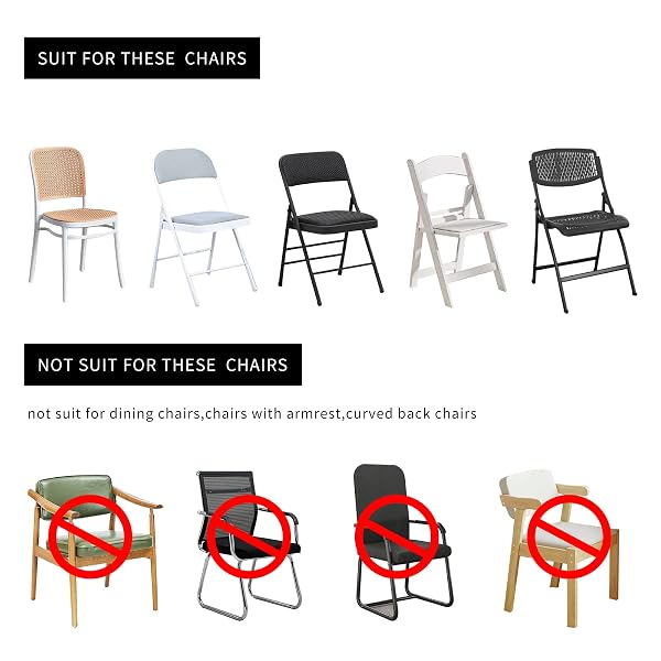 HAINARVERS STRETCH SPANDEX FOLDING CHAIR COVERS 50PCS, UNIVERSAL FITTED CHAIR COVER PROTECTOR FOR WEDDING, PARTY, BANQUET, HOLIDAYS, CELEBRATION, DECOR (WHITE, 50 PCS)