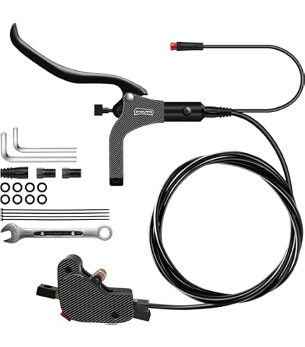 Hope Tech 4 V4 Disc Brake and Lever Set Blue, Rear : Amazon