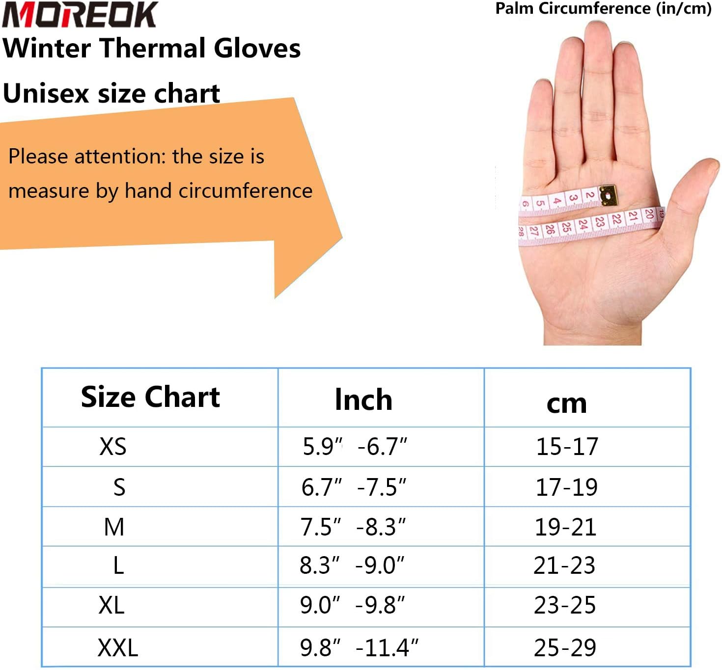 Waterproof & Windproof Winter Gloves for Men and Women, -30°F 3M Thinsulate Thermal Gloves Touch Screen Warm Gloves for Skiing, Cycling, Motorcycle, Running, Outdoor Sports : Clothing
