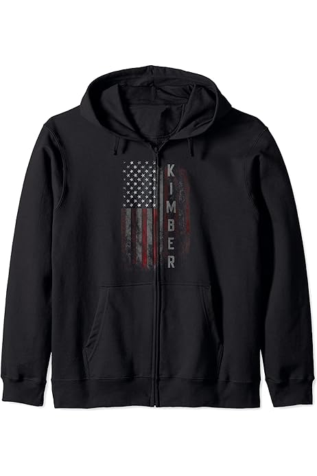 Amazon.com: Kimber Family American Flag T-shirt Gift for men 