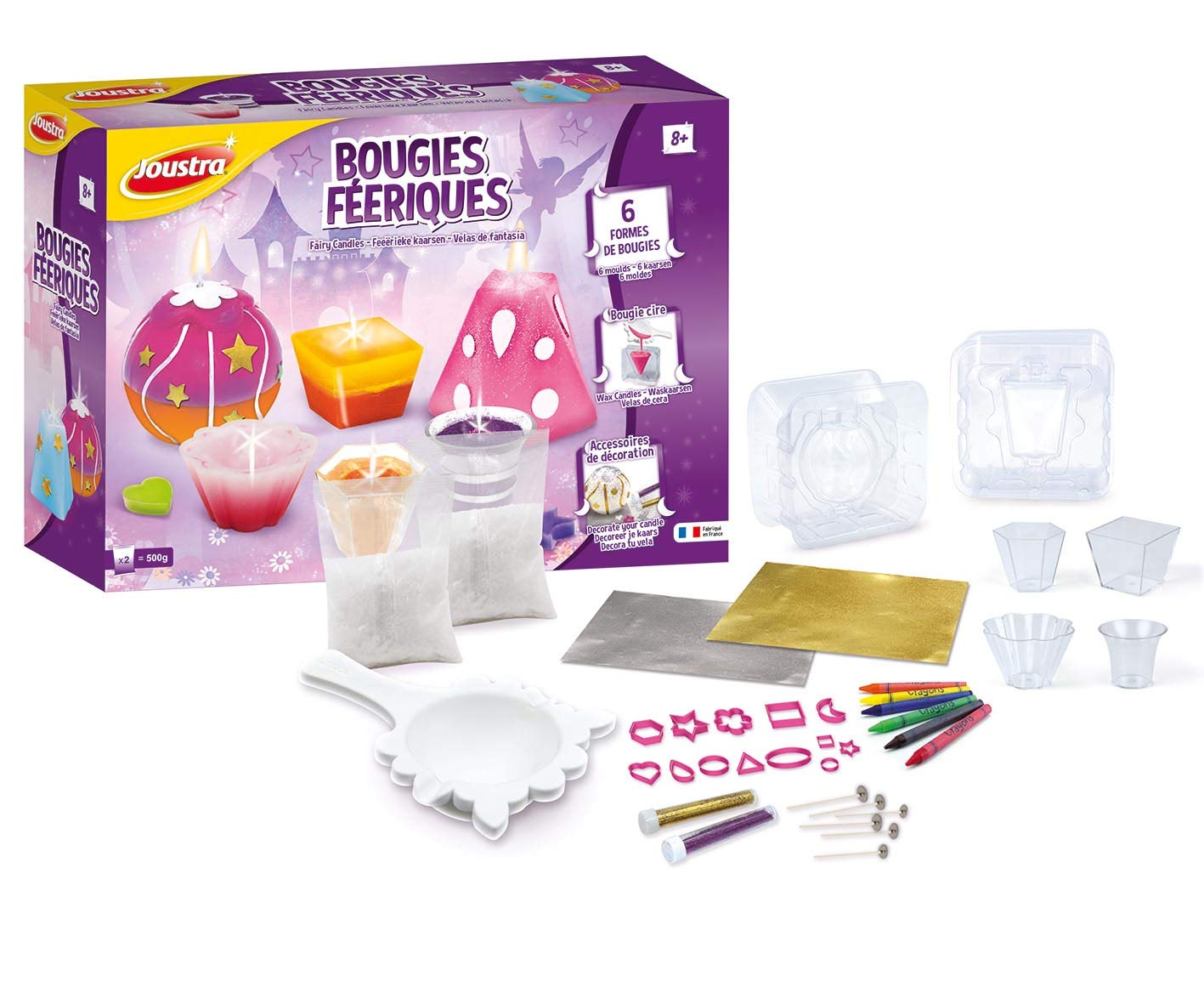 Joustra J45026 Creative and Craft Kit Magic Studio Shape Candles 8+ Years