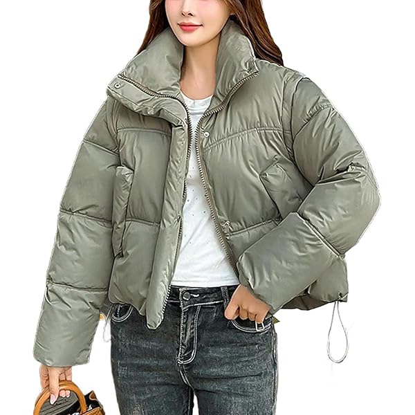 Amazon.com: Women's Winter Metallic Long Down Jacket Fashion