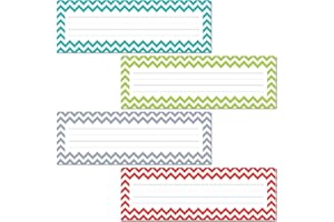 Chevron Solids Name Plates, CTP Classroom Decoration, 36 Pieces (Creative Teaching Press 4517)