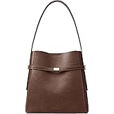 BOSTANTEN Bucket Bag Soft Vegan Leather Purses for Women Trendy Shoulder Handbags with Separate Pouch