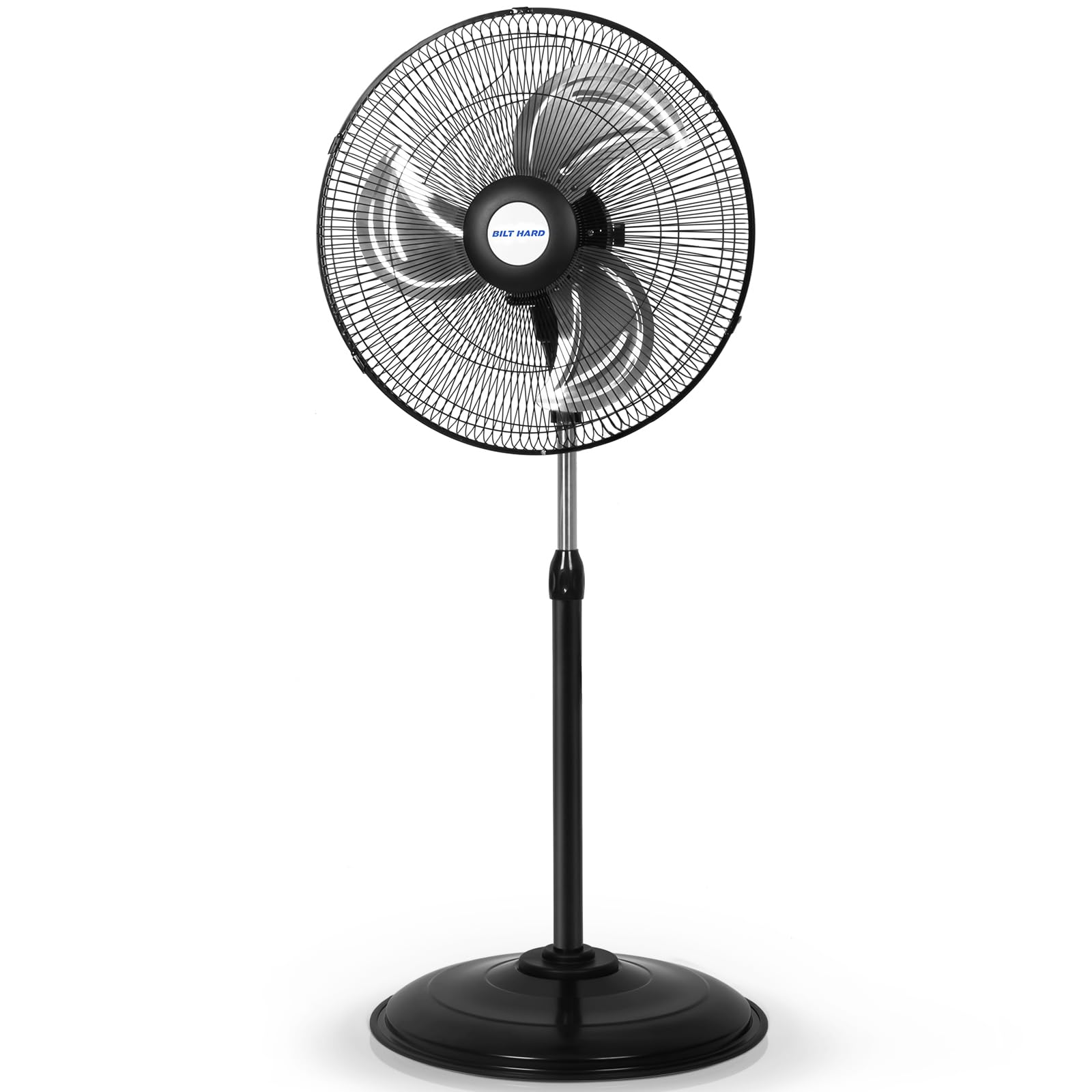 Photo 1 of ***PARTS ONLY***
BILT HARD 3900 CFM 18" High Velocity Pedestal Oscillating Fan, 3-Speed Heavy Duty Metal Standing Shop Fan with Aluminum Blades for Commercial, Residential, and Garage, UL Listed