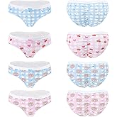 Littleforbig Women's Ladies Soft Cotton Underwear Comfortable Hipster Briefs Babydoll Baby Bear 4 Pack Panties Set