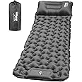 HiiPeak Sleeping Pad for Camping- Ultralight Inflatable Sleeping Mat with Built-in Foot Pump & Pillow, Upgraded Compact Camping Air Mattress for Camping, Backpacking, Hiking