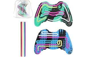 BBLYBD 2PCS Sensory Fidget Toys, Silicone Fidget Toy for Kids, Sensory Activity Board, Stress, Anxiety, ADHD & Autism, Silent, No Mess, Kids & Adults, Includes Portable Travel Bag & 24