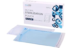 OneMed 200 Pouches Dental Self-Sealing Sterilization Pouches 7.5x13 inch 200/Box 1 Box