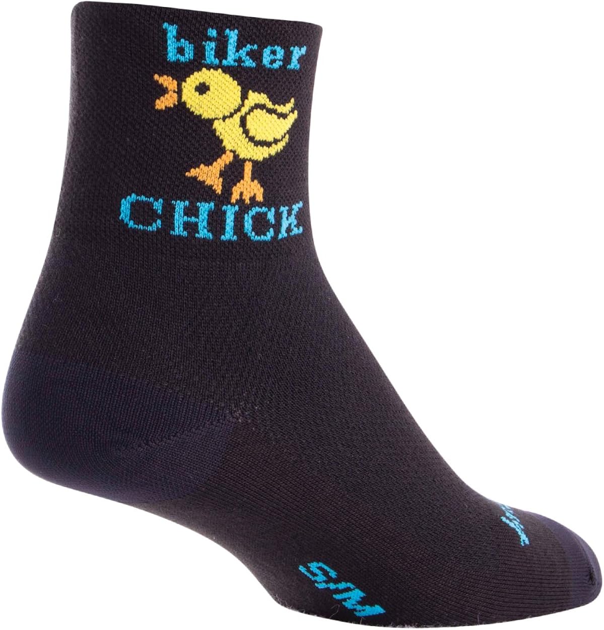 SockGuy, Women's Cycling Sock, Biker Chick, 3 inch : Cycling Socks : Clothing