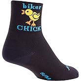 SockGuy, Women's Cycling Sock, Biker Chick, 3 inch | Synthetic